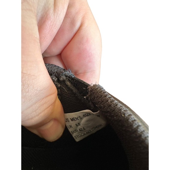 Dickies Shoes Mens Sz 8 Black Leather Slip On Work Sneakers Oil Slip Resistant - Picture 6 of 7